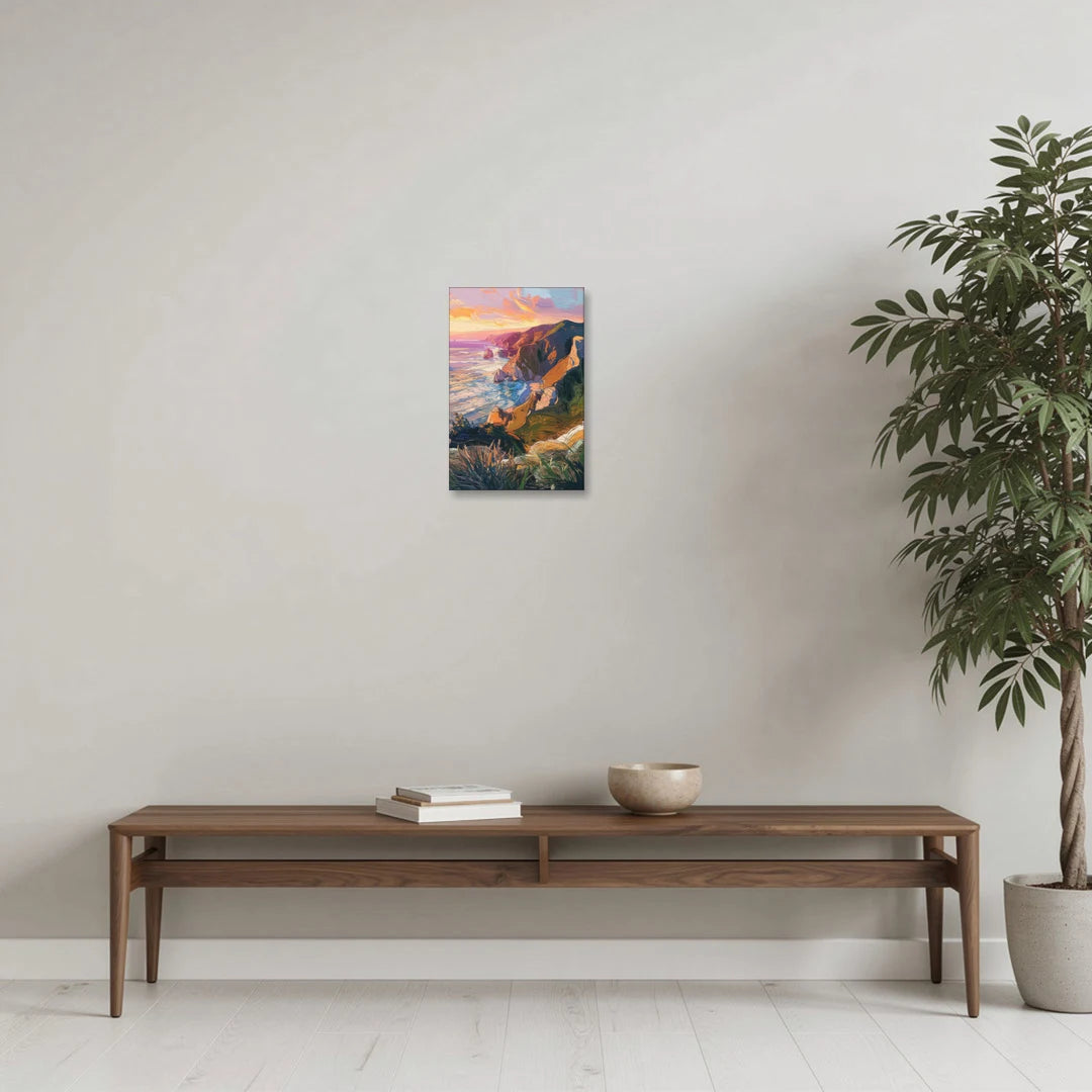 Big Sur Mountain Views - Canvas Wall Art - Coffee Table - 12x18