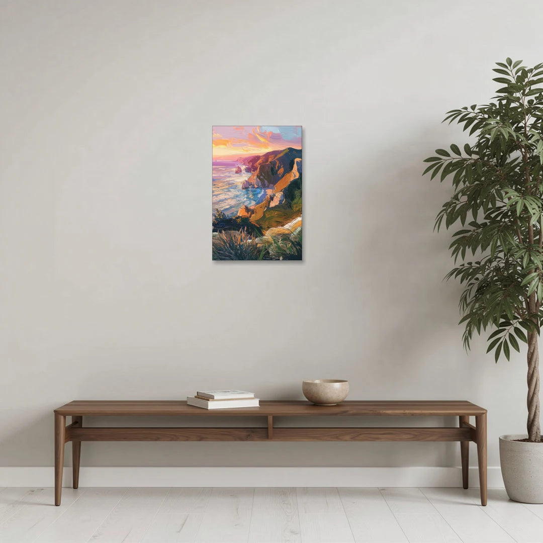 Big Sur Mountain Views - Canvas Wall Art - Coffee Table - 16x24