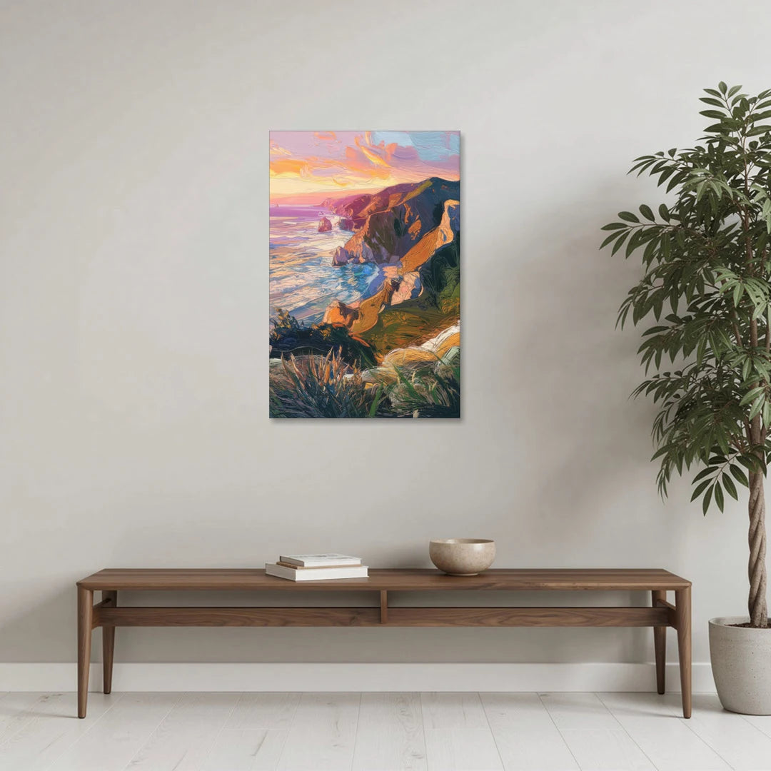 Big Sur Mountain Views - Canvas Wall Art - Coffee Table - 24x36