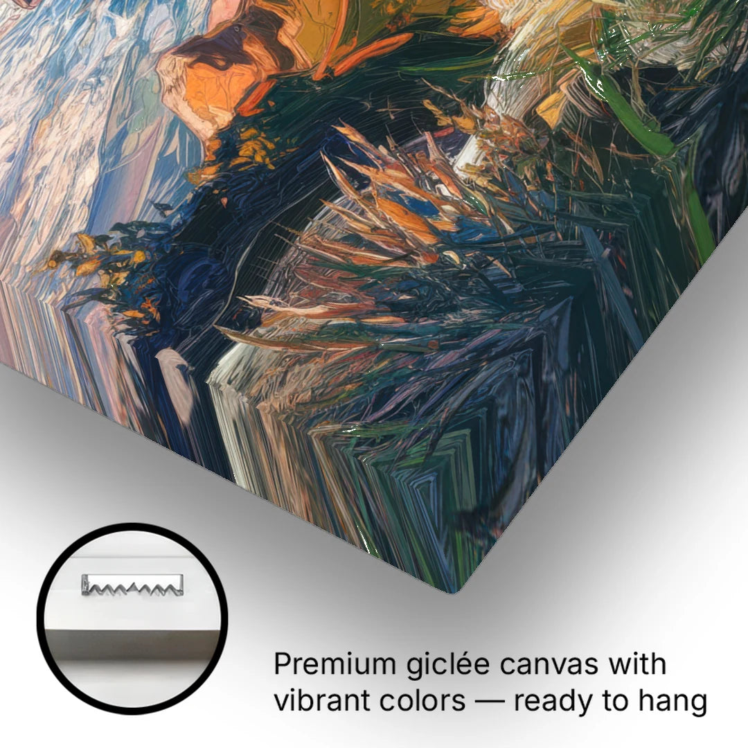 Big Sur Mountain Views - Canvas Wall Art - Gallery Wrap Corner
