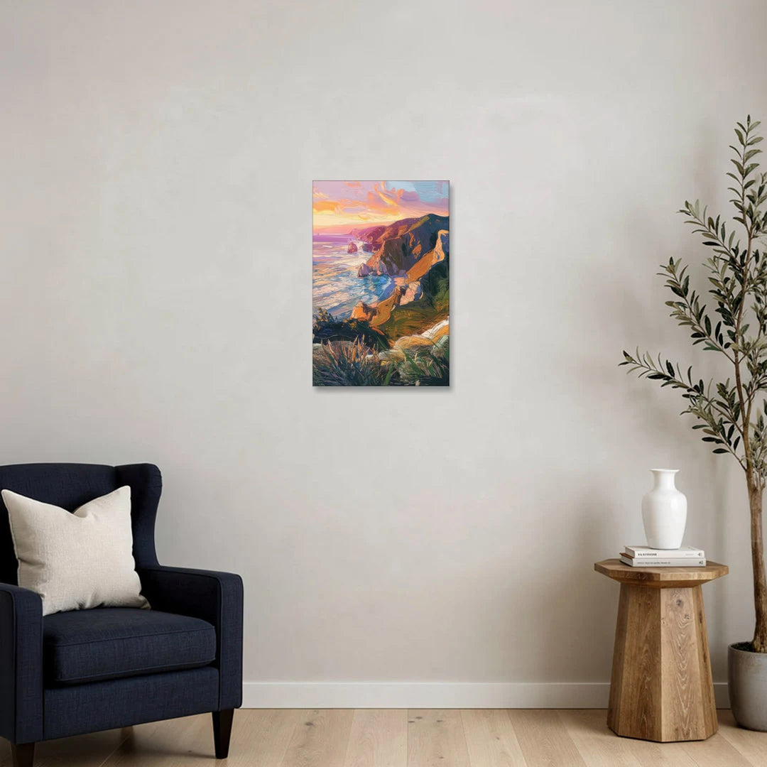 Big Sur Mountain Views - Canvas Wall Art - Sofa - 16x24