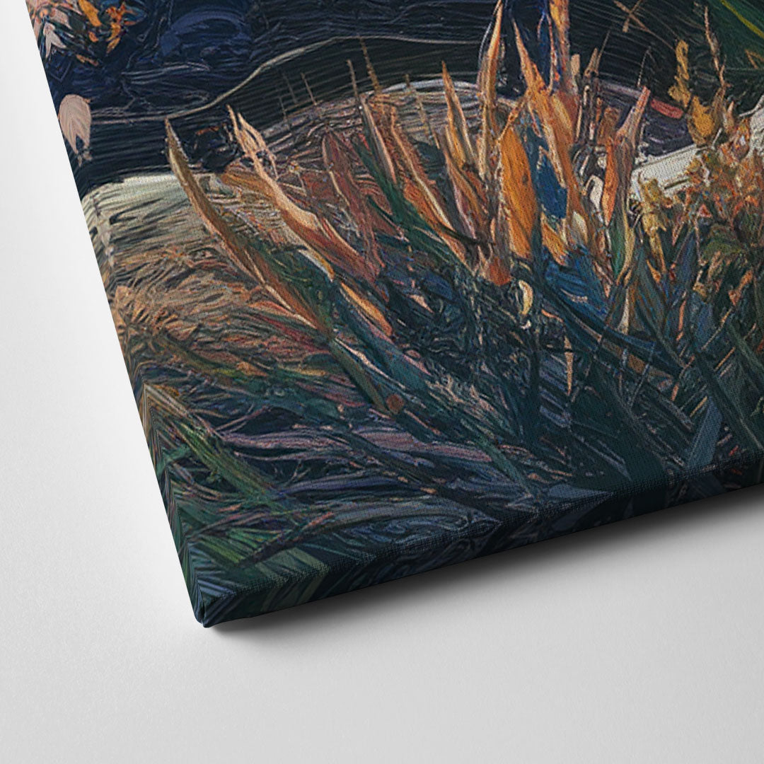 Big Sur Mountain Views Canvas Close Up