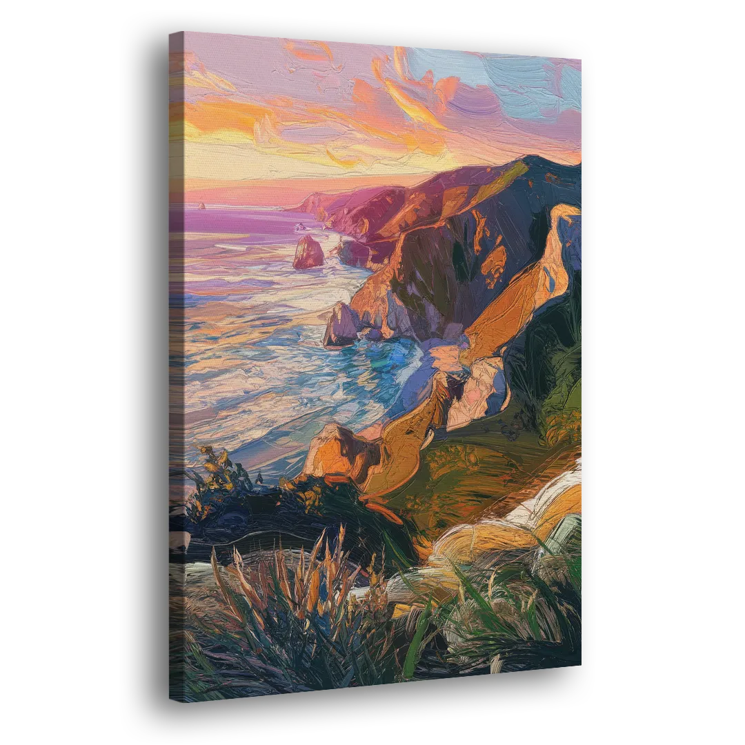 Big Sur Mountain Views Side - Canvas Wall Art