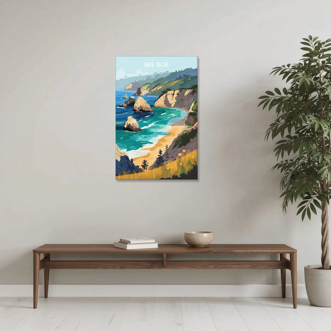 Big Sur Nature Escape - Canvas Wall Art - Coffee Table - 24x36
