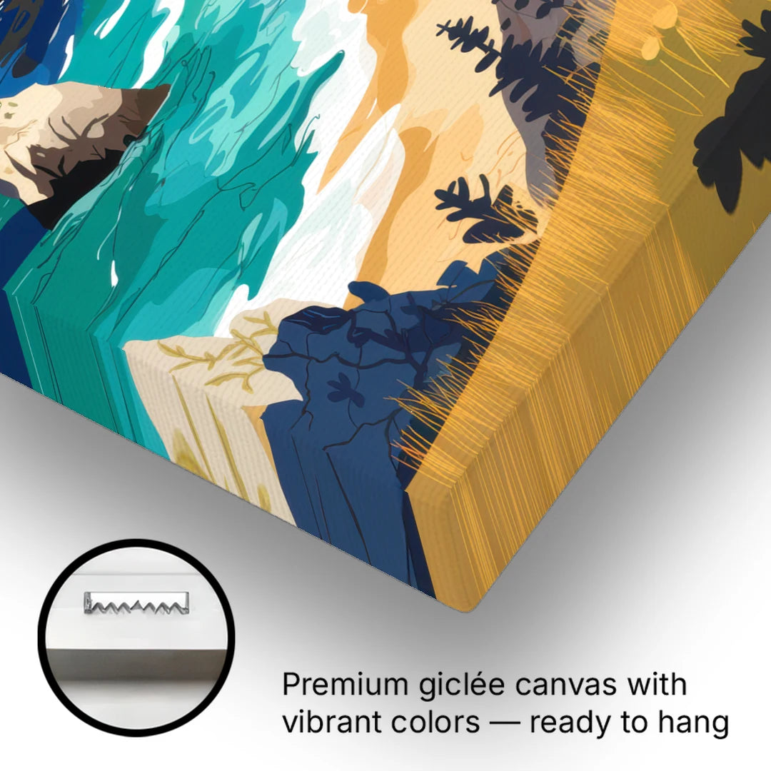Big Sur Nature Escape - Canvas Wall Art - Gallery Wrap Corner