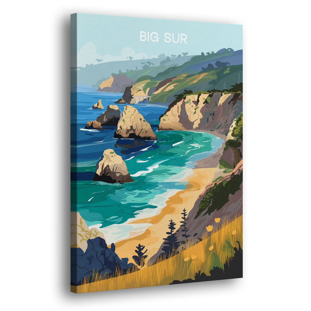 Big Sur Nature Escape Side - Canvas Wall Art