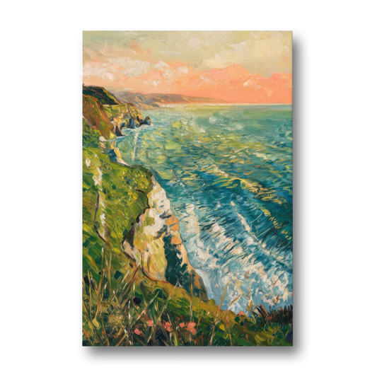 Big Sur Ocean Cliffs - Canvas Wall Art - Front