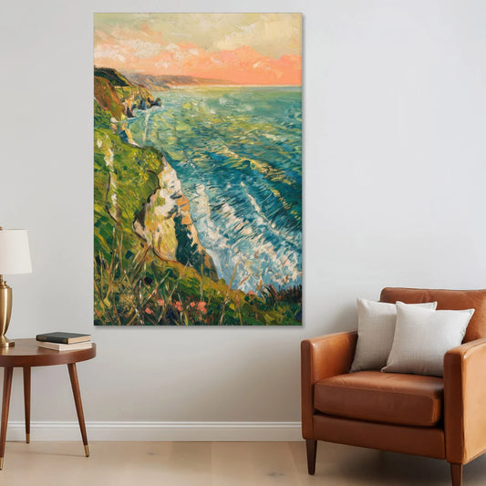 Big Sur Ocean Cliffs - Canvas Wall Art - Sofa - 40x60