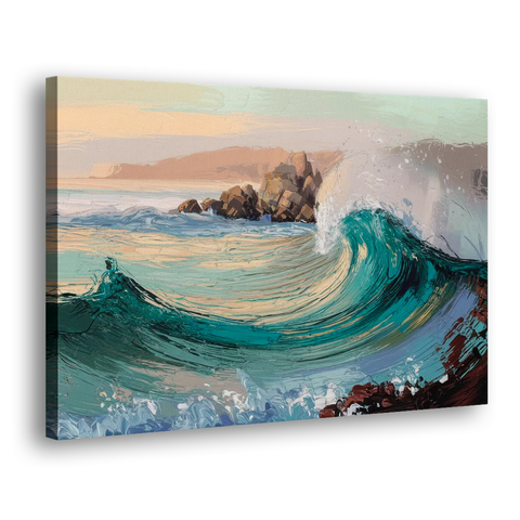 Big Sur Pacific Waves - Canvas Wall Art