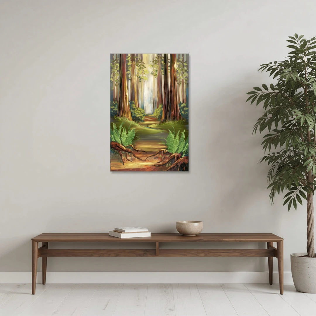 Big Sur Redwood Forest - Canvas Wall Art - Coffee Table - 24x36