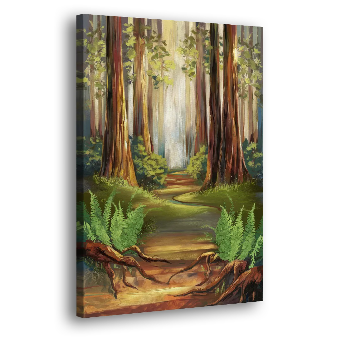 Big Sur Redwood Forest Side - Canvas Wall Art