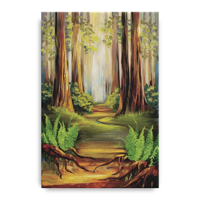 Big Sur Redwood Forest Front - Canvas Wall Art