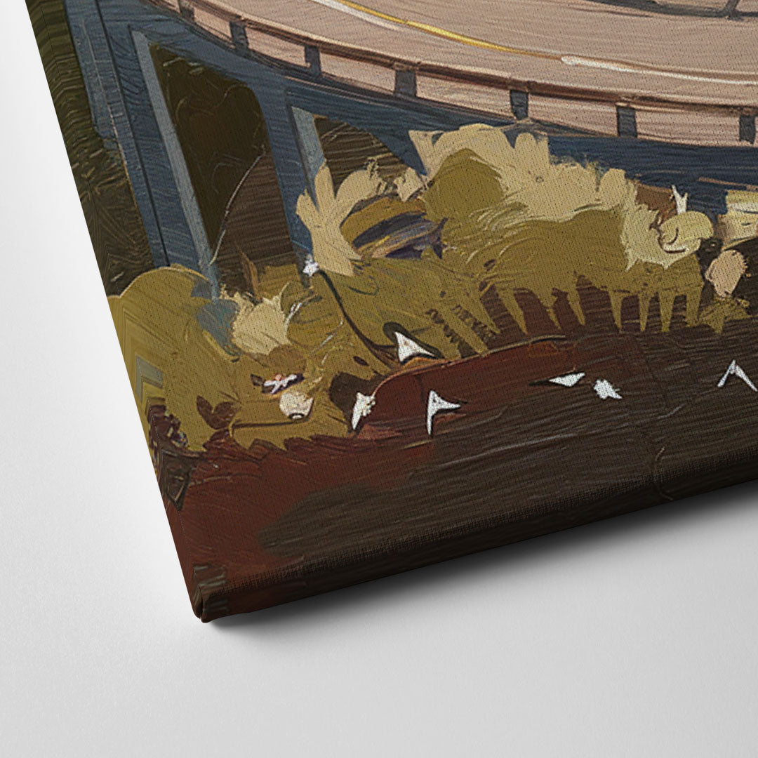 Big Sur Scenic Highway Canvas Close Up