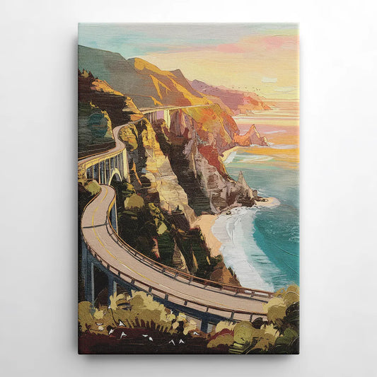 Big Sur Scenic Highway - Canvas Wall Art