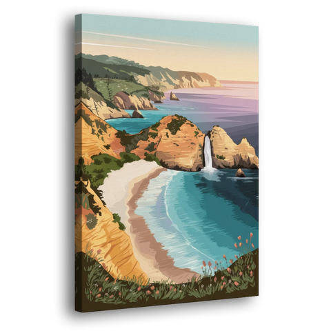 Big Sur Serene Landscape - Canvas Wall Art - Side
