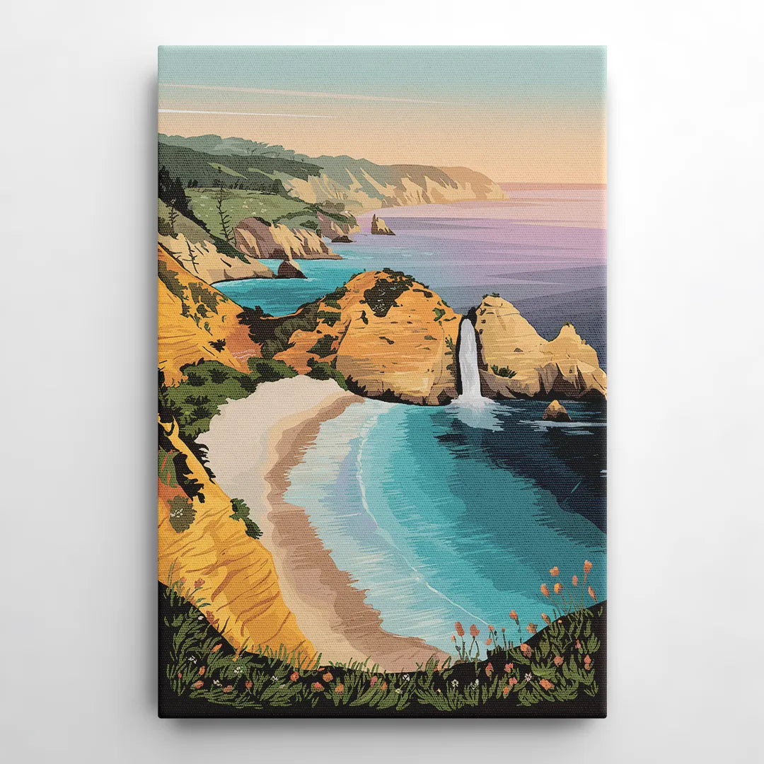 Big Sur Serene Landscape - Canvas Wall Art