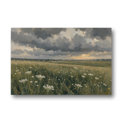 Big Wall Art for Living Room Stormy Meadow - Canvas Wall Art - Front