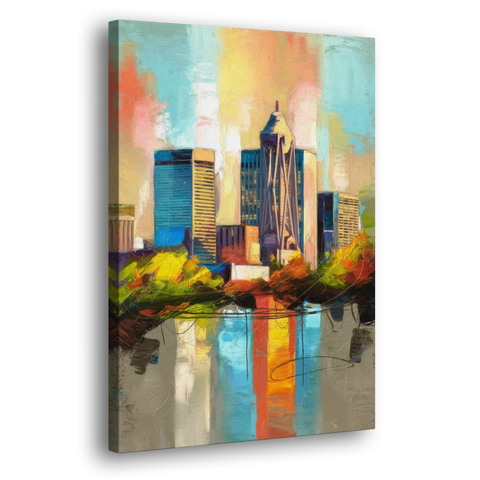 Birmingham Alabama Magic City - Canvas Wall Art - Side