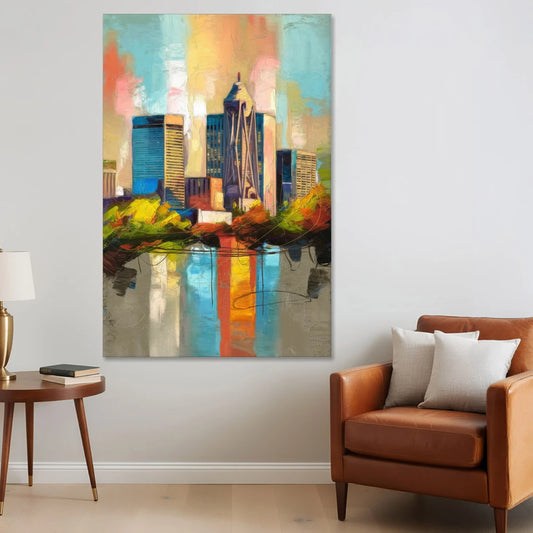 Birmingham Alabama Magic City - Canvas Wall Art - Sofa - 40x60