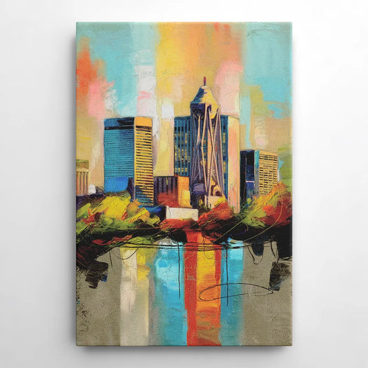 Birmingham Alabama Magic City - Canvas Wall Art