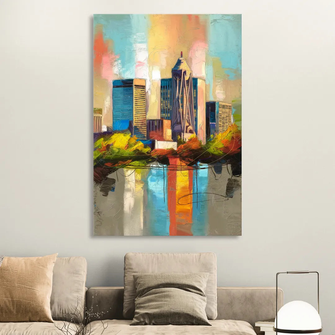 Birmingham Alabama Magic City Living Room - Canvas Wall Art