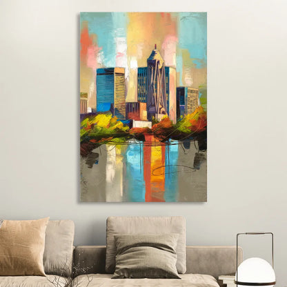 Birmingham Alabama Magic City Living Room - Canvas Wall Art