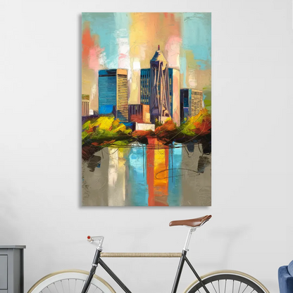 Birmingham Alabama Magic City Sitting Room - Canvas Wall Art