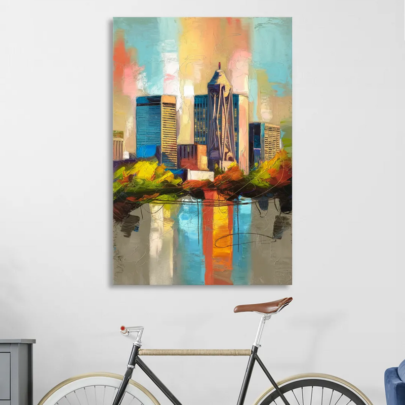 Birmingham Alabama Magic City Sitting Room - Canvas Wall Art
