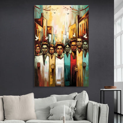 Birmingham Civil Rights District Living Room - Canvas Wall Art