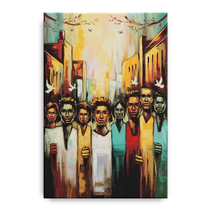 Birmingham Civil Rights District Front - Canvas Wall Art