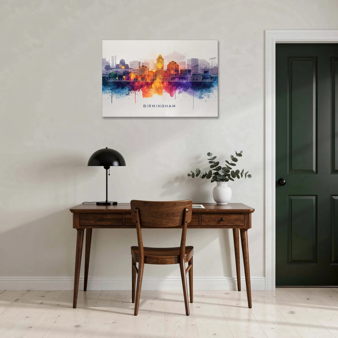 Birmingham Downtown Skyline - Canvas Wall Art - Office - 36x24