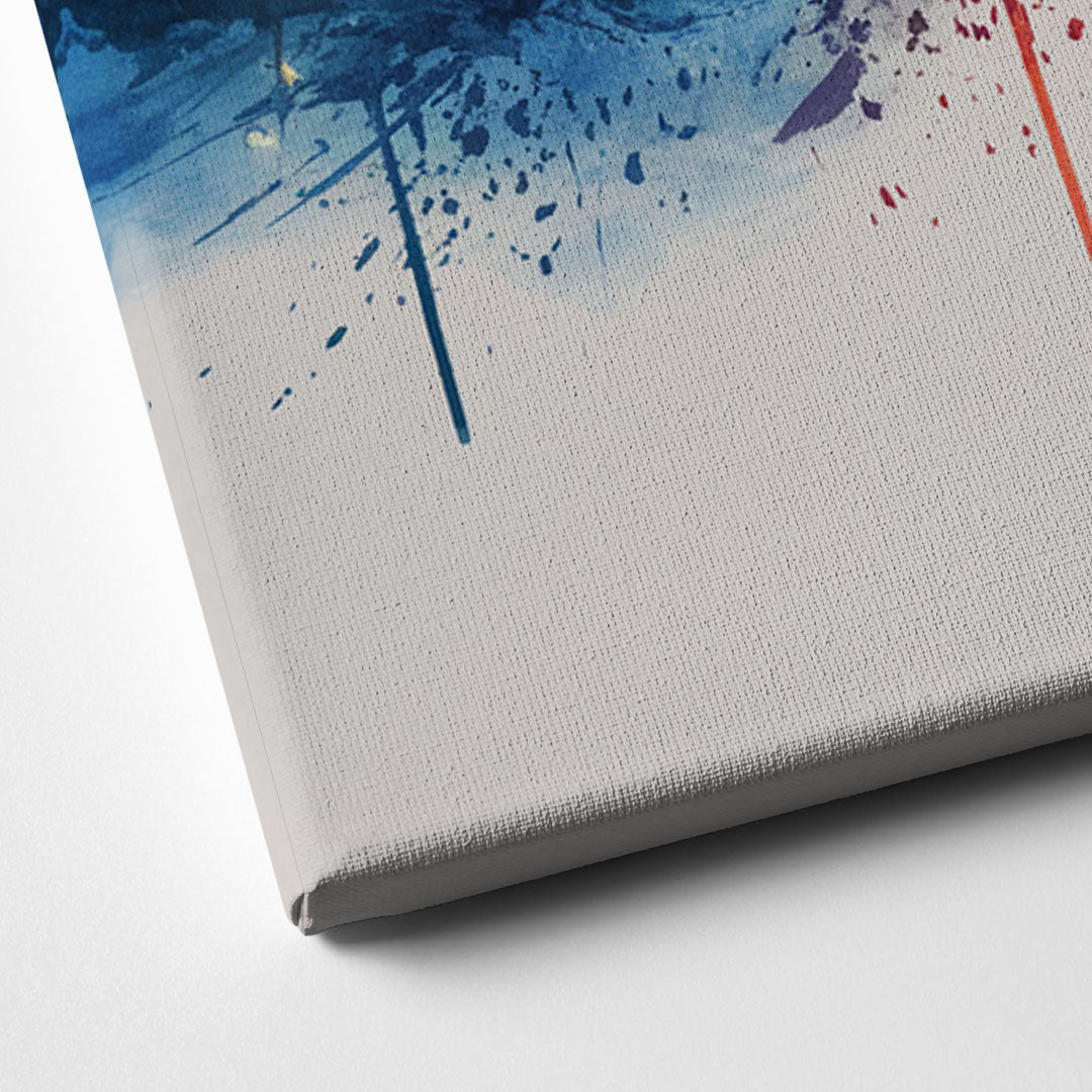 Birmingham Downtown Skyline Canvas Close Up