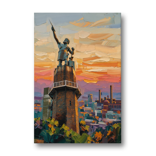 Birmingham Historic Landmarks - Canvas Wall Art - Front