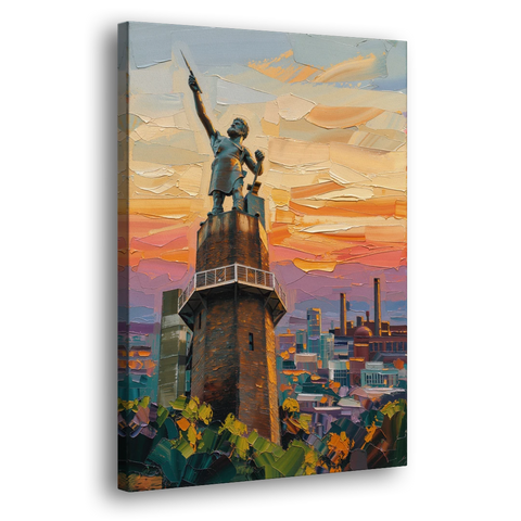 Birmingham Historic Landmarks - Canvas Wall Art - Side