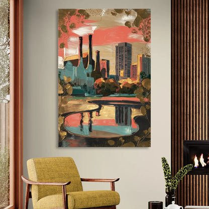 Birmingham Historic Landmarks Sitting Room - Canvas Wall Art