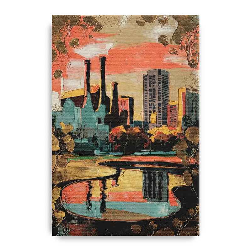 Birmingham Historic Landmarks Front - Canvas Wall Art