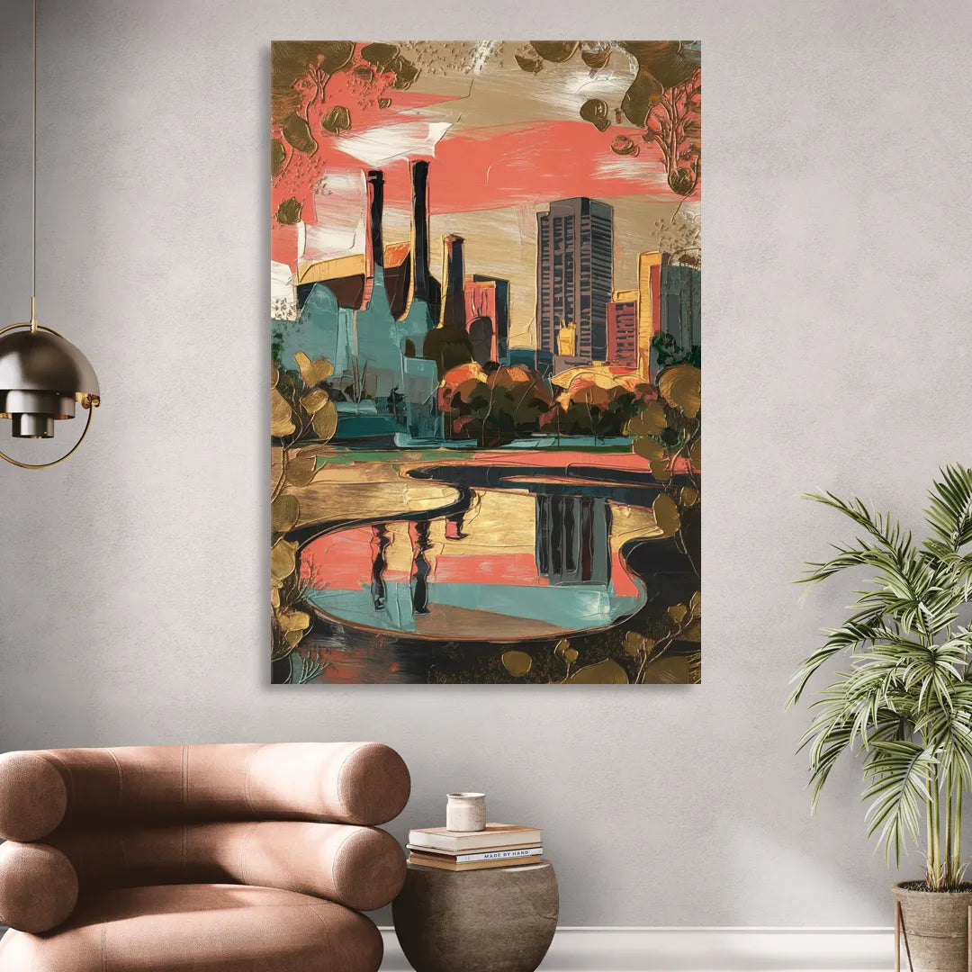 Birmingham Historic Landmarks Living Room - Canvas Wall Art