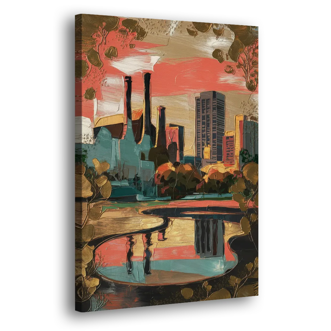 Birmingham Historic Landmarks Side - Canvas Wall Art