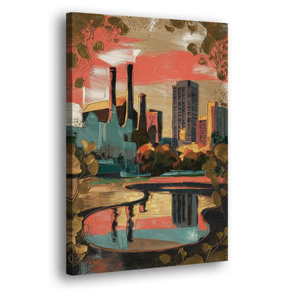 Birmingham Historic Landmarks Side - Canvas Wall Art