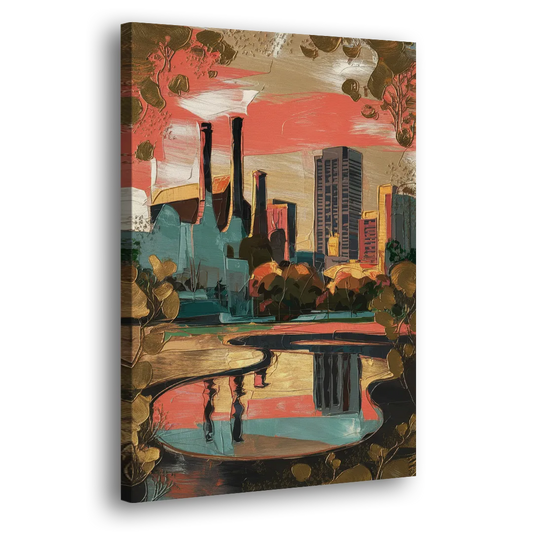 Birmingham Historic Landmarks Side - Canvas Wall Art