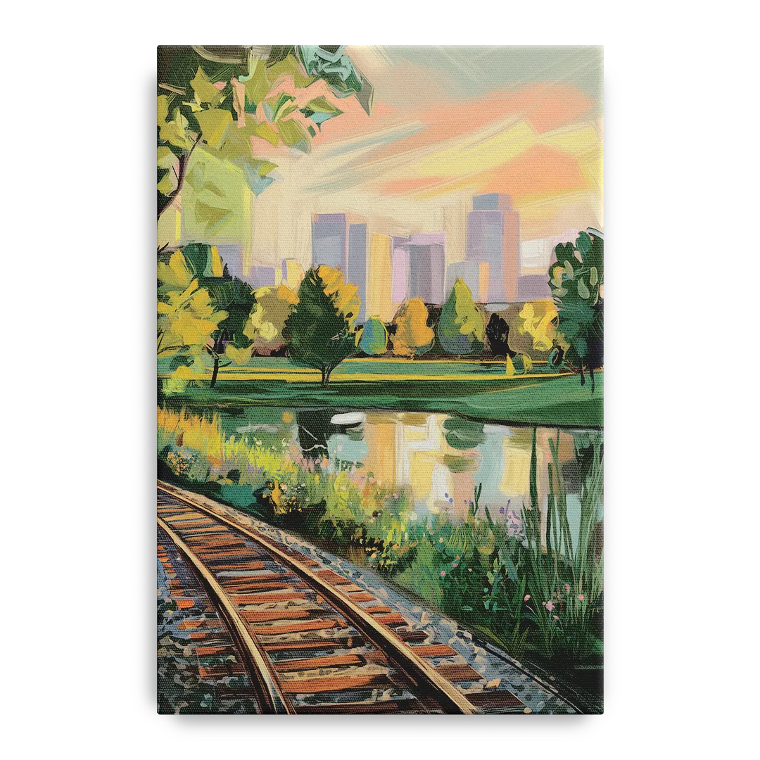 Birmingham Railroad Park Front - Canvas Wall Art