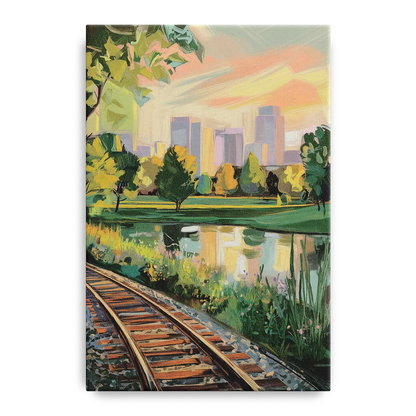 Birmingham Railroad Park Front - Canvas Wall Art