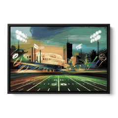 Birmingham Us Sports Teams Tribute - Black Framed Canvas Wall Art - Front