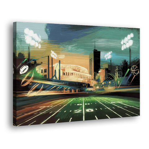 Birmingham Us Sports Teams Tribute - Canvas Wall Art - Side