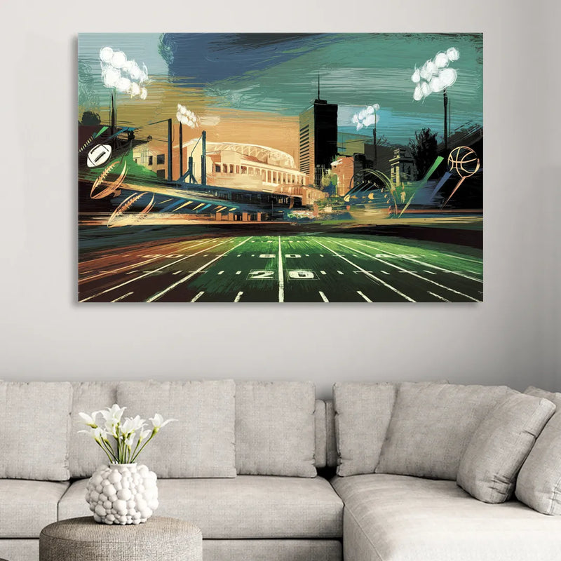 Birmingham Us Sports Teams Tribute Sitting Room - Canvas Wall Art