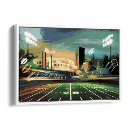 Birmingham Us Sports Teams Tribute Side - White Canvas Wall Art