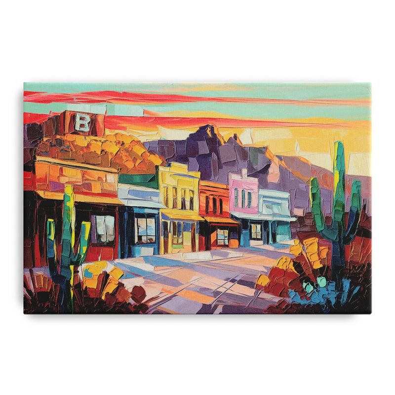 Bisbee Arizona Charm Front - Canvas Wall Art