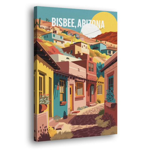 Bisbee Artistic Alleyways - Canvas Wall Art - Side