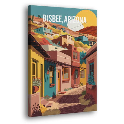 Bisbee Artistic Alleyways Side - Canvas Wall Art