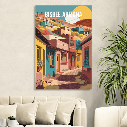 Bisbee Artistic Alleyways Living Room - Canvas Wall Art